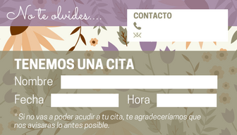 Recordatorio de Cita 3