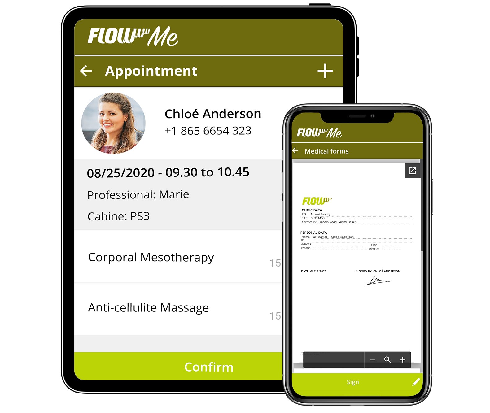 management and marketing system for beauty salons and aesthetic clinics - clinic management - resource control