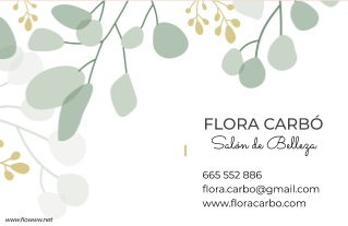 Flowww Plantillas De Tarjetas De Visita Editables Para Negocios De Estetica Y Belleza