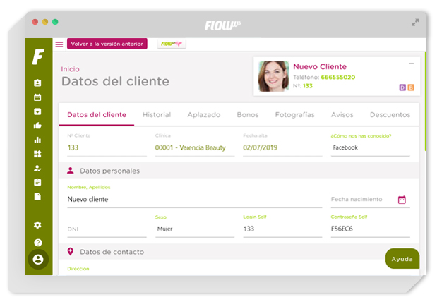 gestión para clínicas - software de gestión para clínicas de estética y belleza - gestión de clientes